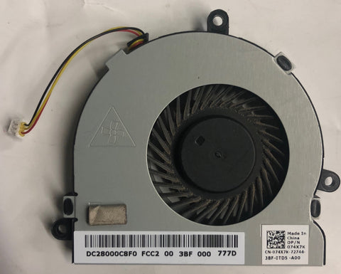 Dell Inspiron 17 Laptop DC28000C8F0 Cooling Fan- 74X7K