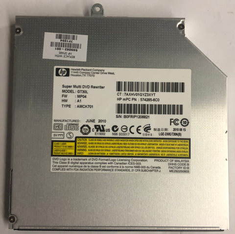 HP G62 Laptop GT30L Super Multi DVD Rewriter- 599063-001