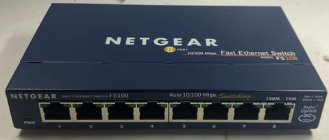 Netgear ProSafe 8-Port 10/100 Fast Ethernet Switch- FS108