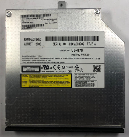 Toshiba Satellite A300 Laptop UJ-870 Super Multi DVD-RW Drive- V000121710