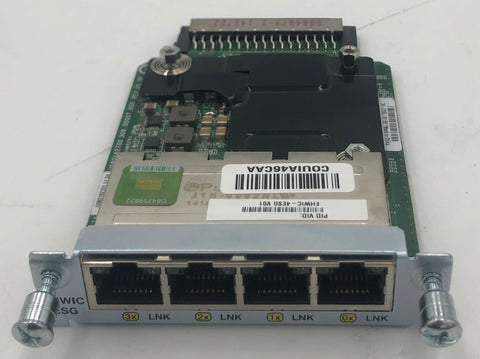 Cisco EBWIC-4ESG 4-Port Gigabit Wan Interface Card- 74-7105-01