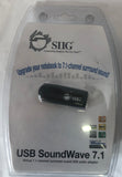 SIIG USB SoundWave 7.1 Surround Sound USB Audio Adapter- CE-S00012-S2
