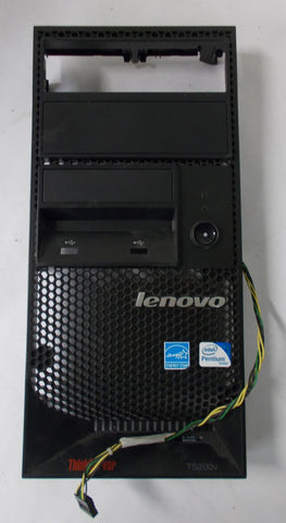 Lenovo ThinkServer TS200v Desktop Front Faceplate Bezel Cover With Power Button & Cable- 45K2286