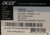 Acer V226HQL 21.5" LED Backlit Monitor