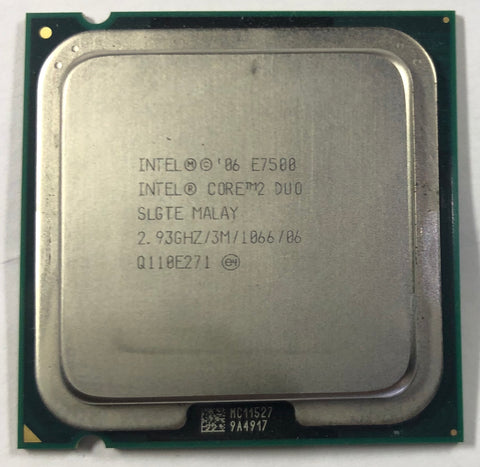 Intel Core 2 Duo E7500 Desktop CPU Processor- SLGTE