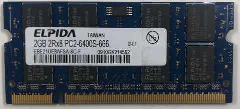 Elpida EBE21UE8AFSA-8G-F 2GB DDR2 Laptop RAM Memory