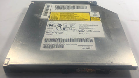 Gateway M-6320 Laptop AD-7563A DVD/CD Rewritable Drive- KU0080E01