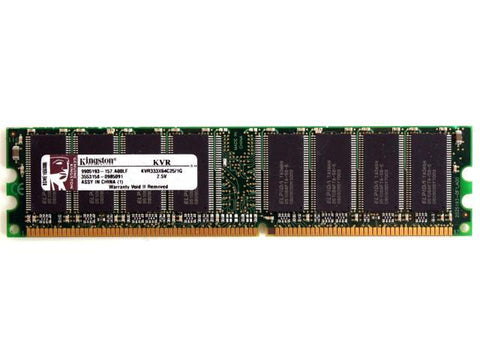 Kingston ValueRAM 1 GB 333MHz PC2700 DDR DIMM Memory Module- KVR333X64C25/1G