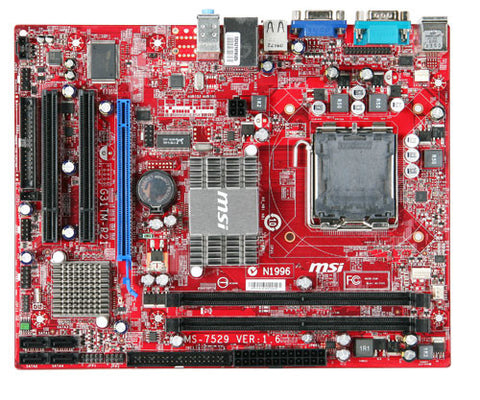 MSI G31TM-P21 LGA 775 Intel G31 Micro ATX Intel Motherboard